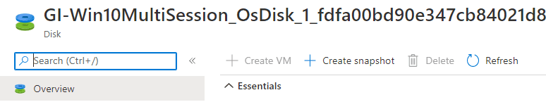 Create Snapshot via the ribbon