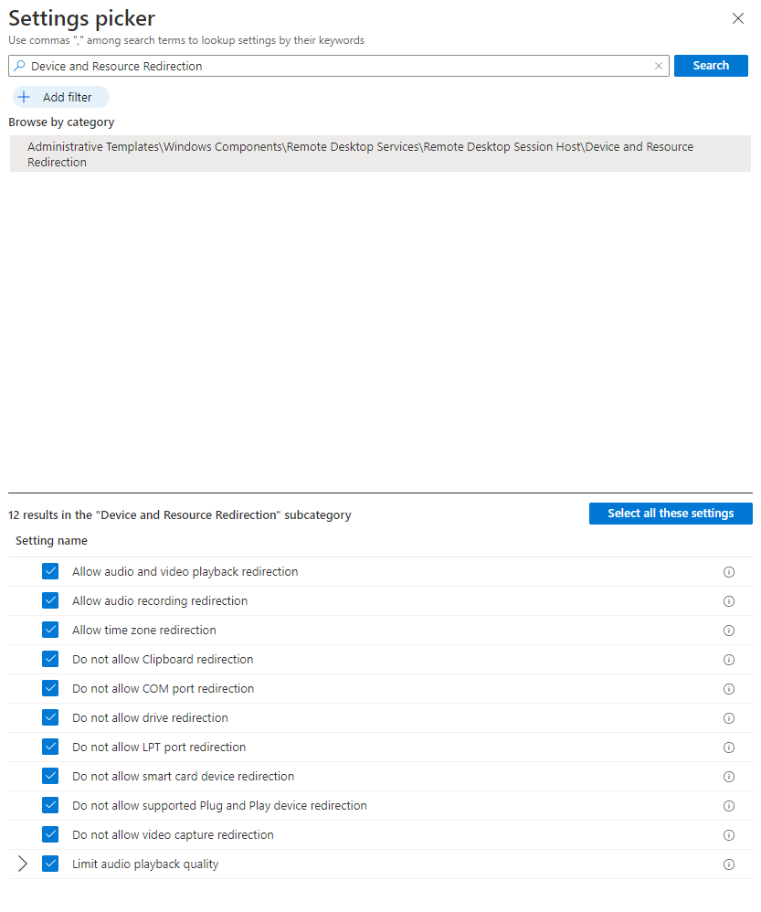 Device and Resource Redirection